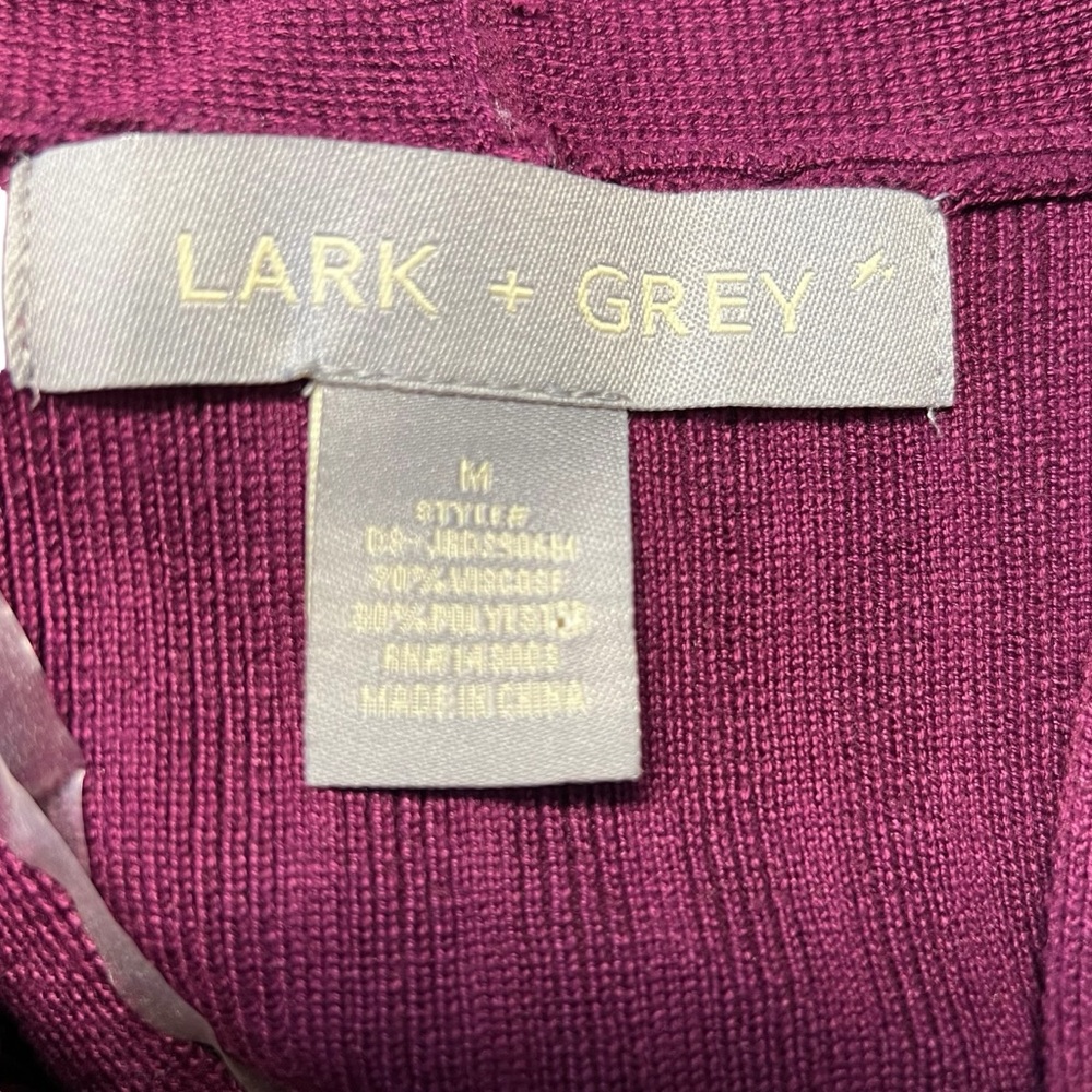 Lark + Grey - Womens Ribbed Sweater Dress w/Belt Sz MD - Picture 4 of 4